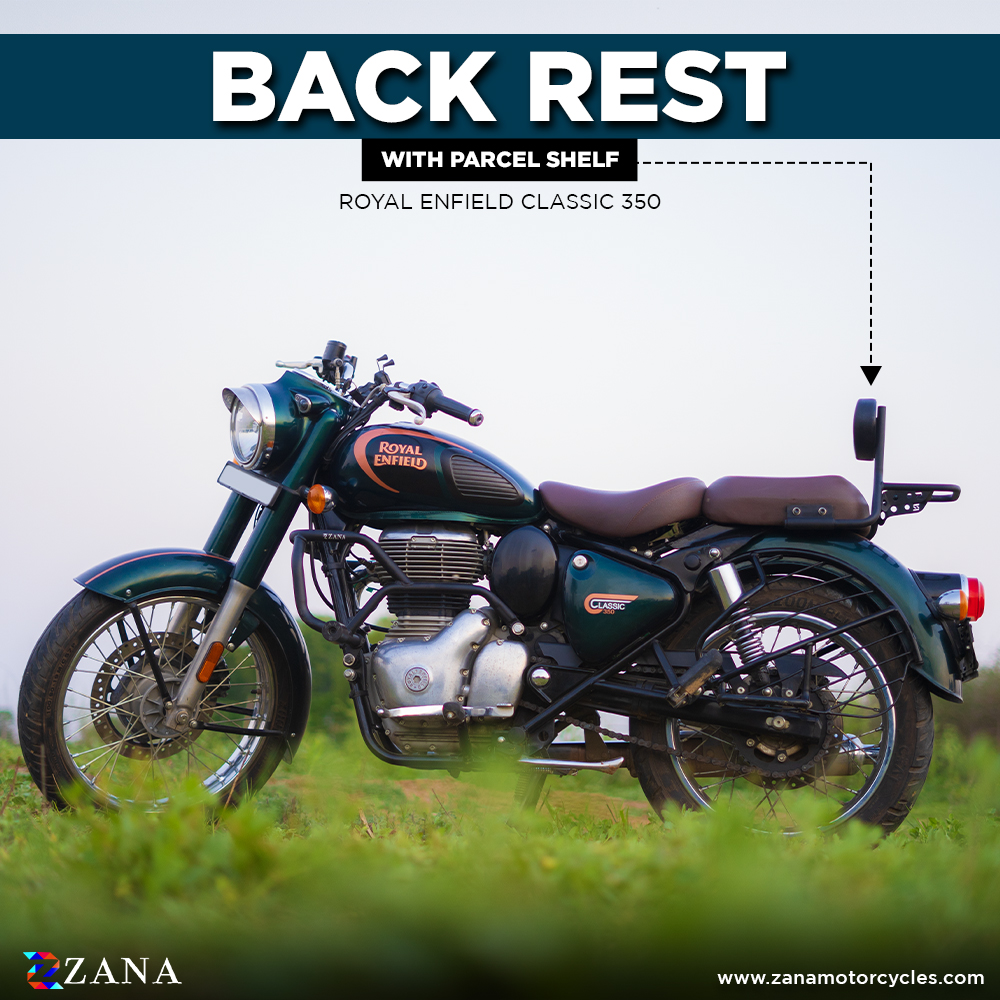 Zana- Backrest  With Parcel Shelf MS For Classic 350 Reborn