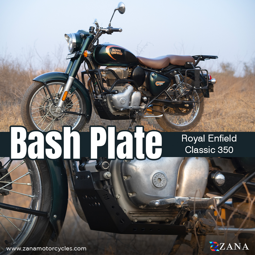 Zana- Bash Plate Aluminum Black  for Classic 350 Reborn