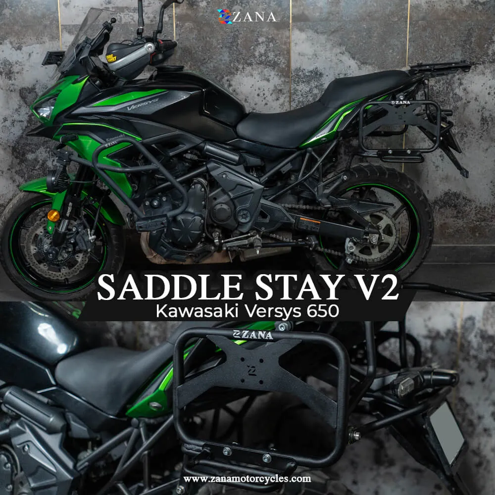 Zana- Roadster Saddle Stay with Exhaust Sheild with Jerry can Mount