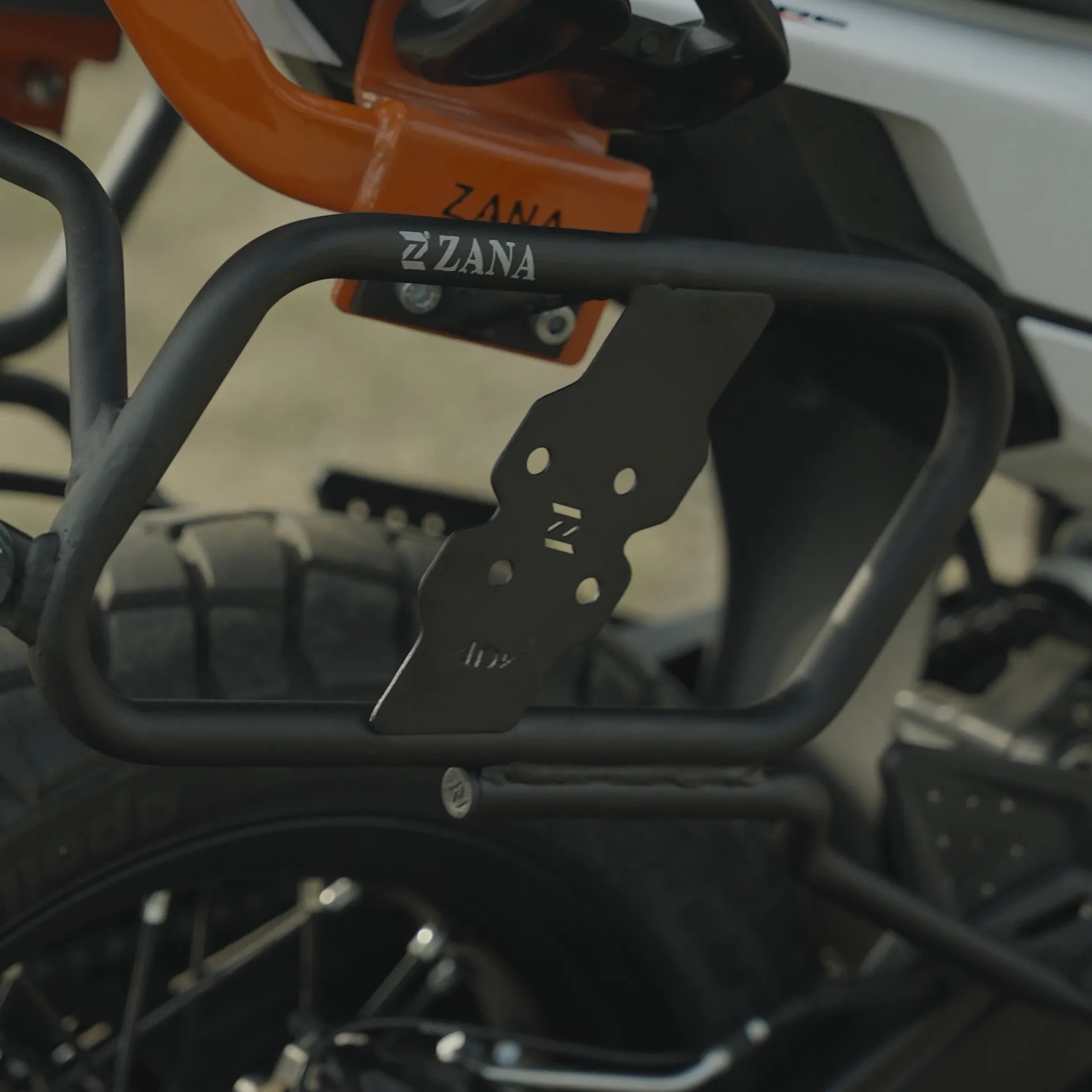 Zana- Saddle Stay V-1 With Jerry Can Mount Black For KTM ADV 390
